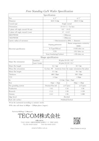 GaN仕様 【TECOM株式会社のカタログ】