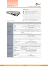 IP66対応の完全防塵防水ファンレス-第12世代Core-i5版BOX型PC『WTC-9H0』のカタログ