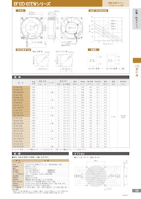 防塵・防水DCファンモーター　DF12D-GTEWシリーズ 【株式会社廣澤精機製作所のカタログ】