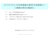 設備の状態監視強化による機能寿命の延長のカタログ