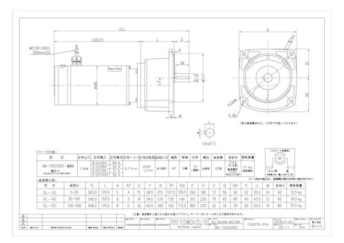 DCギヤードモータ＿DM-150□25GF (共栄通信工業株式会社) のカタログ