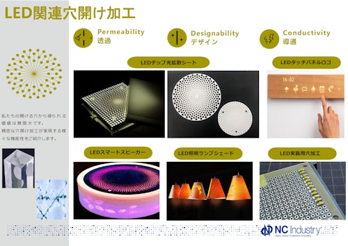 LED関連の穴開け(パーフォレーション)企画提案 (エヌシー産業株式会社) のカタログ