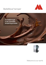 カカオの価格高騰問題を覆す画期的なテンパリング装置Aasted - Stella Novaのカタログ