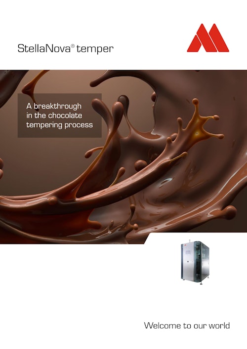 カカオの価格高騰問題を覆す画期的なテンパリング装置Aasted - Stella Nova (サマック株式会社) のカタログ