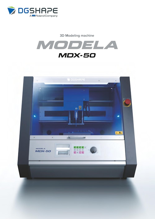MODELA MDX-50 (ローランド ディー.ジー.株式会社) のカタログ