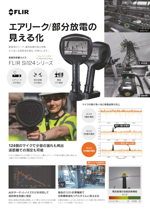 産業用音響カメラFLIR Si124シリーズ　エアリーク/部分放電の 見える化 (株式会社佐藤商事) のカタログ