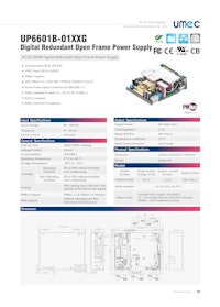 UMEC ACDC 660W Digital Redundant Open Frame Power Supply_UP6601B-01XXG 【イーグローバレッジ株式会社のカタログ】