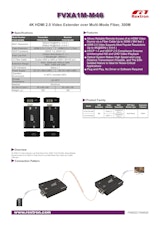 4K HDMI KVM延長器Rextron FVXA1M-M46のカタログ