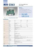 Intel Atom搭載 2.5インチ組込みCPUボード、MIO-2363-アドバンテック株式会社のカタログ