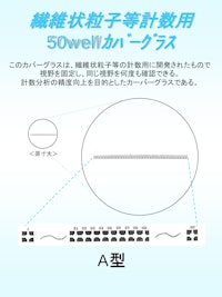 繊維状粒子等の計数分析用カバーグラス 【株式会社ウエストのカタログ】