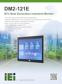 12.1インチ 手袋をしたままの操作可能な産業用高輝度液晶ディスプレイ IEI DM2-121E-HL 【サンテックス株式会社のカタログ】