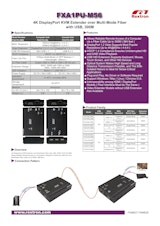 4K DP KVM延長器 Rextron FXA1PU-M56のカタログ