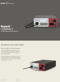 広帯域 白色レーザー光源 入門モデル『SuperK COMPACT』 【セブンシックス株式会社のカタログ】