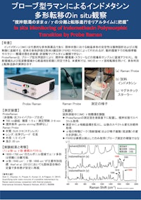 プローブ型ラマンによるインドメタシン多形転移のin situ観察 【株式会社テックアナリシスのカタログ】