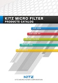 KITA MICRO FILTER PRODUCTS CATALOG-Kitz Microfirterのカタログ