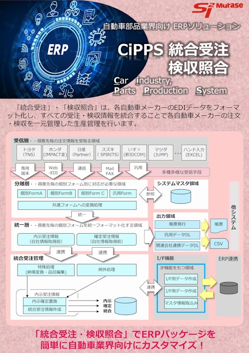 CiPPS 統合受注 検収照合 (エスツーアイ株式会社) のカタログ