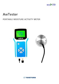 水分活性測定器ポータブル型　AwTester 【株式会社タケトモ電機のカタログ】