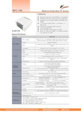 医療規格60601-1-安全総則とEMC認証のInteｌ第14世代Core-i版ファンレスBOX型PC『WPC-76B』のカタログ