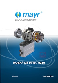 トルクセンサ用カップリング『ROBA-DS 9110 / 9210』 【Mayr Japan 合同会社のカタログ】