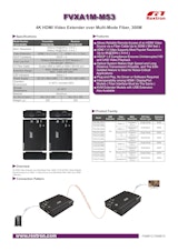 4K HDMI KVM延長器Rextron FVXA1M-M53のカタログ