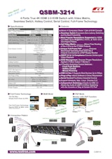 Rextron 4x2HDMI KVMスイッチQSBM-3214のカタログ