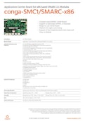SMARC用3.5インチ キャリアボード: conga-SMC1/SMARC-x86-congatec Japan K.K.のカタログ