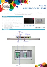 27"防水POS端末向けパネルPC Jetway HPC270Cのカタログ