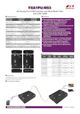 4K DP KVM延長器 Rextron FXA1PU-M53のカタログ