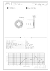 TOPTONE(東京コーン紙製作所）のマイクロスピーカー S36G04K3 の資料です。のカタログ