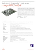 conga-HPC/mIQ-X：COM-HPC Mini（Qualcomm Dragonwing IQ-X）データシート-congatec Japan K.K.のカタログ