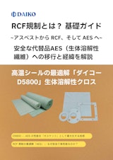 RCF規制とは？安全な代替品AES（生体溶解性繊維）への移行のカタログ