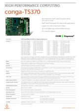 COM Express Basic Type 6: conga-TS370のカタログ