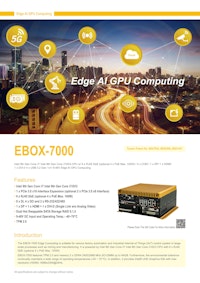 組込PC SINTRONES EBOX-7000 【サンテックス株式会社のカタログ】
