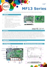 3.5"産業用SBC Jetway MF13シリーズのカタログ