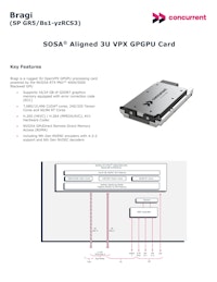 Bragi - SOSA® アライメント 3U VPX GPGPU カード 【アスコット株式会社のカタログ】