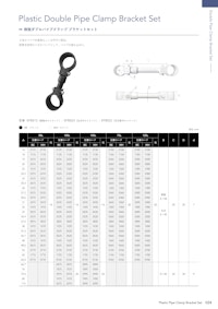 樹脂ダブルパイプクランプ ブラケットセット 【有限会社興栄化成山梨工場のカタログ】