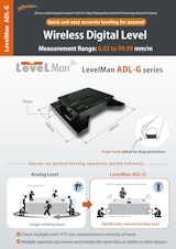 Wireless Digital Level LevelMan ADL-G Seriesのカタログ