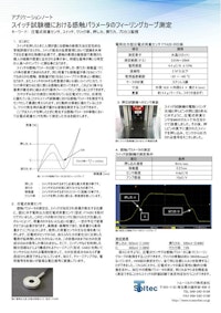 【資料】『スイッチ試験機における感触パラメータのフィーリングカーブ測定』 【トルーソルテック株式会社のカタログ】
