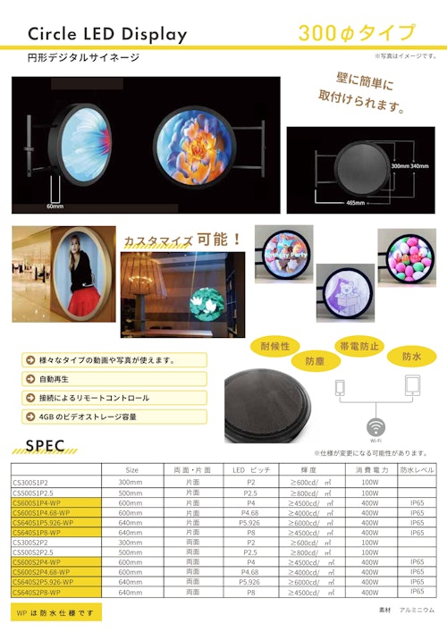 円形でしたるサイネージ (株式会社樹サイン) のカタログ