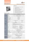 完全防塵・防水ファンレス・15型Elkhart Lake Celeron版パネルPC『WTP-8J66-15』-Wincomm Japan Co., Ltd.のカタログ