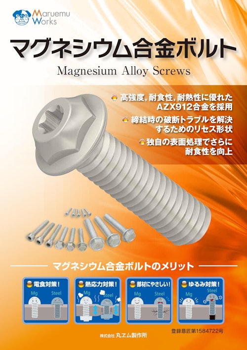 マグネシウム合金ねじ (株式会社丸ヱム製作所) のカタログ