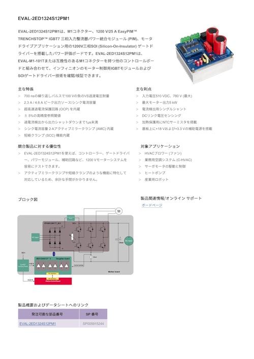 EVAL-2ED1324S12PM1 (インフィニオンテクノロジーズジャパン株式会社) のカタログ