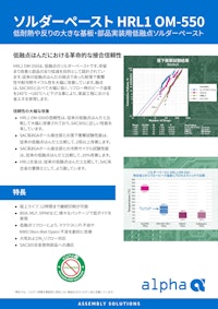 低融点ソルダーペーストにて環境対応＆コスト削減！ 【株式会社セイワのカタログ】