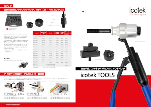 油圧手動穴あけ工具 (株式会社ソルトン) のカタログ