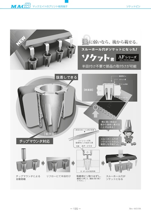 マックエイト　ソケット君（AFシリーズ） (新電機材株式会社) のカタログ