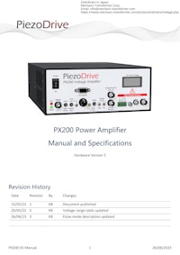 PX200 Power Amplifier 【有限会社メカノトランスフォーマのカタログ】