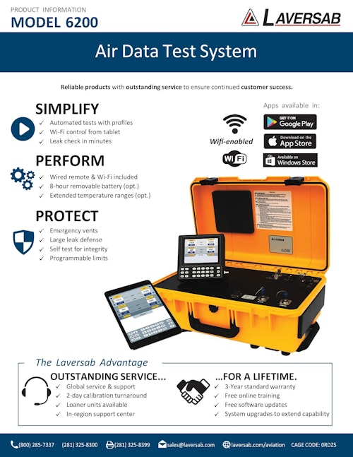 エアーデータテストセット Model 6200 (アスコット株式会社) のカタログ