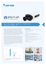 VIVOTEK ボックス型カメラ：IP9171-HPのカタログ
