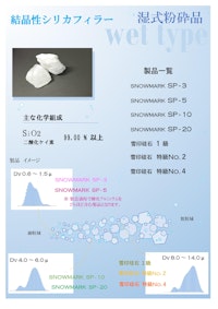 結晶性シリカフィラー　湿式粉砕品 【丸釜釜戸陶料株式会社のカタログ】