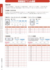 制御盤用アクリル銘板のカタログ